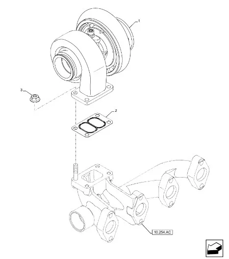 504081272 - Турбокомпрессор ДВС Cursor7CR T7050/60, Puma210, Puma155 до 09г.в.
